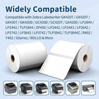 12 Rolls 4" x 3" Direct Thermal Labels - Shipping & Multipurpose Paper for Barcode Postage - Adhesive & Perforated, Compatible with Zebra Desktop Printers & Rollo Label Printer,500pcs/Roll