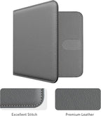 CoBak Car Registration and Insurance Holder - Men and Women Small Lightweight Vehicle Glove Box Car Organizer, Auto Truck Comparment Accessories Case for Essential Document, Driver License (Gray)