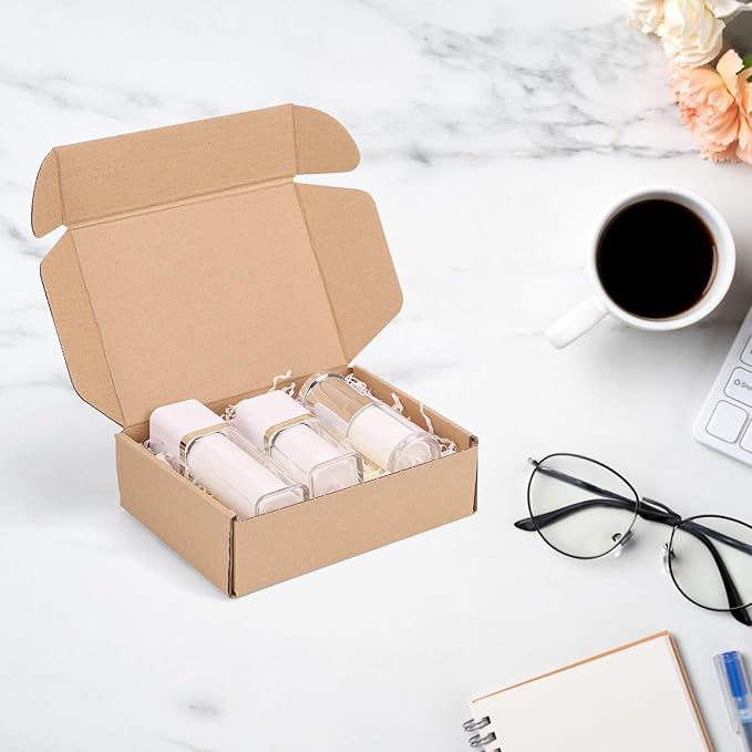 PHAREGE 7x5x2 inch Shipping Boxes Bulk 40 Pack Brown, Tab Lock Tuck Top Mailer Boxes for Packaging Small Business, Small Cardboard Gift Boxes for Wrapping Mailing Present