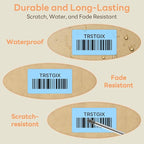 2.25" x 1.25" Direct Thermal Labels, Strong Adhesive Stickers Compatible with Zebra, Rollo, Munbyn & Most Desktop Thermal Printers (6 Rolls / 6000 Labels, Light Blue), TRSTGIX