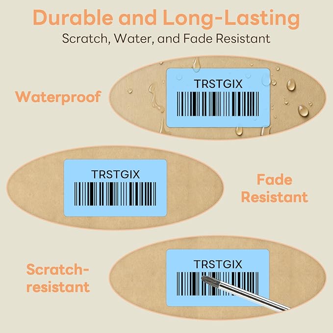 2.25" x 1.25" Direct Thermal Labels, Strong Adhesive Stickers Compatible with Zebra, Rollo, Munbyn & Most Desktop Thermal Printers (1 Roll / 1000 Labels, Light Blue), TRSTGIX