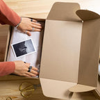 Famagic 12 Pack 6x4x3 Inch Small Shipping Boxes - Brown Corrugated Cardboard Mailer Packing Boxes for Small Business Mailing Boxes for Packaging, Bulk