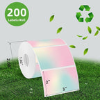 3x2 inch Pink Direct Thermal Labels for Shipping, Barcodes, Address, Waterproof Thermal Stickers Compatible with Rollo Label Printer & Zebra Desktop Printers- Gradient Color