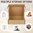 100-Pcs Small Shipping Boxes - 3 Layer Corrugated Cardboard Brown Mailer Boxes for Gift Packaging, Small Business Supplies, Bulk Gift Box(5.91 x 3.94 x 1.57 Inches)