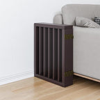 Dog Gates for The House Doorways Extra Wide 110 Inches Wood Freestanding Pet Gates for Dogs Indoor Fence with Support Stands