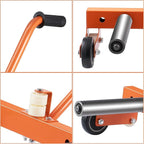 Heavy Duty Adjustable Tire Wheel Dolly, 550 lbs Capacity Tire Moving Tool Fits 9.45"–43.5" Tires, Wheel Lifting & Transport Dolly for Auto Repair Shops & Garages