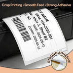 Compatible DYMO 30323 (2-1/8" x 4") Shipping Labels, Direct Thermal Name Badge Label Replacement for DYMO LabelWriter 450, 4XL, Rollo, Zebra (12 Rolls / 2640 Labels), TRSTGIX