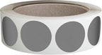 Royal Green Colored Label Dot Stickers for Inventory and Labeling - 25mm/1 Inch Round Sticker in Grey (1Roll - 600 Pack)