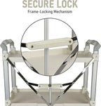 Olympia Tools 89-355 Pack N Roll Collapsible Service Cart, XL, 300LB Capacity, White