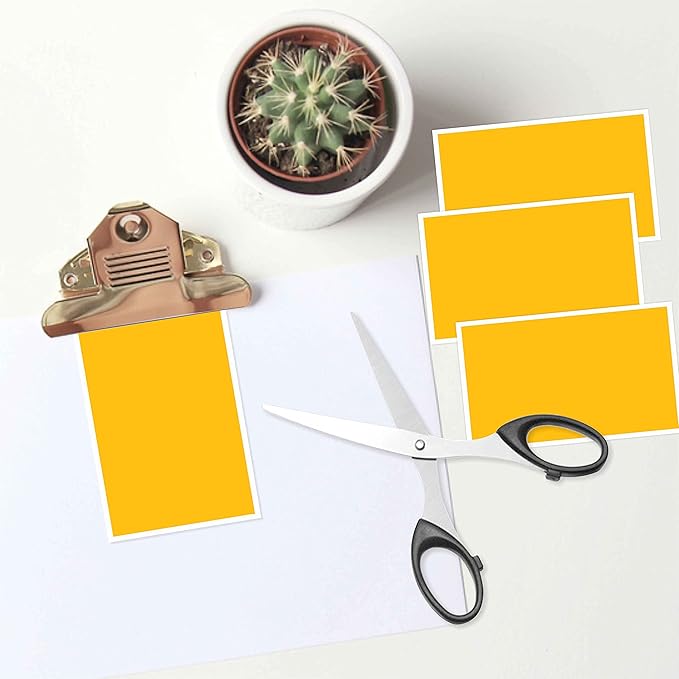 PARLAIM 3 x 5 inch Rectangle Sticker Labels Adhesive Color Code Stickers, 250PCS Inventory Label Tags for Business, School, Fluorescent Orange