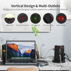 Surge Protector Power Strip 10 FT Cord, PD 20W USB C Power Strip Tower with Night Light, Extension Cord with Multiple Outlets with 4 USB Ports(2A+2C), PASSUS Charging Station Home Office Essentials