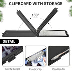 A4 Clipboards,Folder Clipboard with Storage Cute Cat Heavy Duty Clip Boards Waterproof Nursing Plastic File Folder Storage Box Clipboard Case for Teacher,Doctor,Office