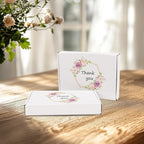HORLIMER 7x5x1 inches Shipping Boxes Set of 50, White Corrugated Cardboard Box Literature Mailer