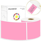 3x5 Inch Thermal Label Stickers,300Pcs Waterproof Rectangle Labels for Storage Bins,Moving Boxes,Address & Inventory Organization,Small Business Labeling,Pink