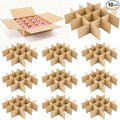 10 Set Moving Box Divider Kits, Short Cardboard Packing Dividers for Separating Fruit, Kraft Paper Box Inserts board Safe Shipping Supplies for Glass