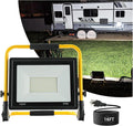 Waterproof Portable Flood Light 100W 10000 LM LED Work Light with 16.4FT Cord, Job Site Lighting for Workshop Garage Construction Site, Aluminum Outdoor/Indoor Work Lamp