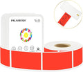 1x2 Inch Thermal Labels,500PCS Rectangle Stickers,Waterproof Removable Blank Stickers for Address,Jars,Freezer Containers & Pantry Organization,Fluorescent Red