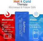 LotFancy Ice Pack for Injuries, Pack of 2, Reusable Hot Cold Pack for Therapy, Cooling or Heating Pad for First Aid, Back Shoulder Neck Head Feet Pain Relief, 11 x 5 Inches