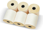 (25 Rolls) 3'' x 95' White/Canary 2 Ply Carbonless Kitchen Printer Paper Cash Register Receipt Rolls for SP2000, UP389, 480, 220, 250, 900, 07901, 07706