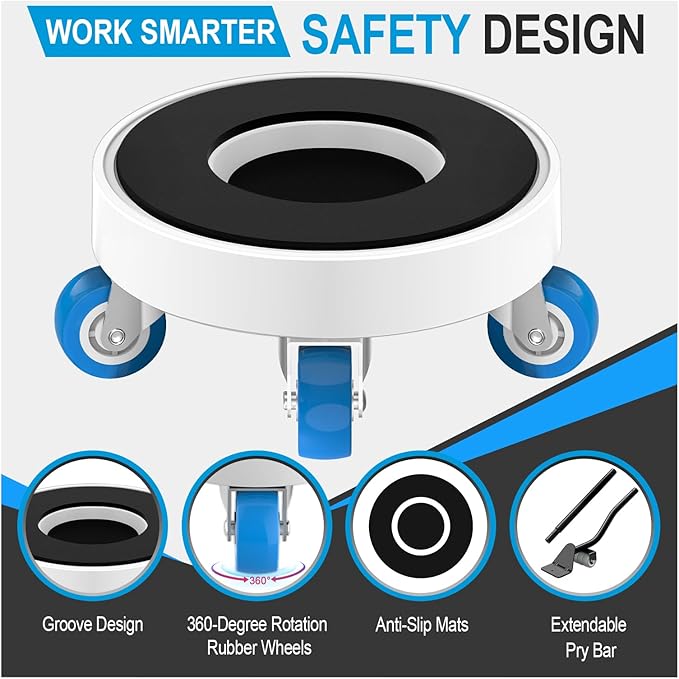 New Upgrade Furniture Movers with Wheels: Furniture Sliders with 360° Rotatable Wheels - Furniture Dolly for Moving Heavy Duty Sofa Bed - Load Capacity Up to 750lb