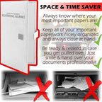 Auto Insurance and Registration Card Holder - Vehicle Glove Box Document Organizer - Car Essential Paperwork Holder for DMV, AAA, Contact Information Cards - Premium PU Leather Wallet Case - White