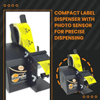 Start International LD3000 Electric Label Dispenser – High-Speed Sticker Dispenser with Automatic Peeling for Small Labels – Compact Design, Adjustable Photosensor, 7.5" Roll Capacity