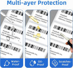 12 Rolls 2.25" x 1.25" Direct Thermal Labels, Perforated Barcode Address Stickers, Self-Adhesive Shipping Labels Compatible with Zebra, Rollo & Munbyn (1000 Labels/Roll)