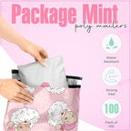 Christmas 10x13 Poly Mailers – Christmas Santas – Waterproof, Tear-Resistant Shipping Bags with Adhesive Seal – 100 Pack – Package Mint