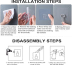 ZESLMG Large Adhesive Hooks for Hanging Wall, 22 Pack Self Sticky Hooks Heavy Duty 22lb Clear, Removable Shower Hook No Damage for Towel Key Coat Wreath Picture Outdoor Bathroom Kitchen, Waterproof