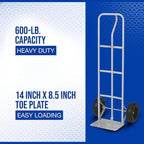 Strongway Steel Hand Truck - 600-Lb. Capacity