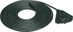 Amazon Basics Indoor/Outdoor Extension Cord, 25-foot, 3-Prong Vinyl with 3 Outlets - 13 Amps, 1625 Watts, 125 VAC, Green