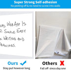 AFMAT Whiteboard Wallpaper, 6x4ft Dry Erase Contact Paper, Large Peel and Stick White Board Contact Paper, Stain-Proof & Super Sticky, No Ghost After 60 Days, Dry Erase Whiteboard Sticker for Wall