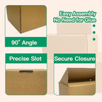 Rong Yang Tong 6x4x3 inch Small Shipping Boxes Pack of 30, Brown Corrugated Cardboard Mailer Boxes for Packing Mailing Small Business Gift Packing