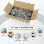 Golden State Art 11x6x6 Inches White Shipping Boxes 28 Pack, Corrugated Cardboard Box for Small Business Mailing Shipping and Storage