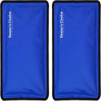 Rester's Choice Gel Cold & Hot Packs (2-Piece Set) Medium 5x10 in. Reusable Warm or Ice Packs for Injuries, Hip, Shoulder, Knee, Back Pain – Hot & Cold Compress for Swelling, Bruises, Surgery