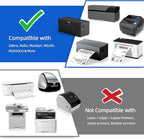 12 Rolls 2.25" x 1.25" Direct Thermal Labels, Perforated Barcode Address Stickers, Self-Adhesive Shipping Labels Compatible with Zebra, Rollo & Munbyn (1000 Labels/Roll)