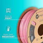 Polymaker PolyLite Pink 3D Printer PETG Filament 1.75mm 1kg, Legacy PETG Formula, +- 0.03mm Dimensional Accuracy, Reliable Everyday Filament, Strong Layer Bonding, Compatible with Most 3D Printers