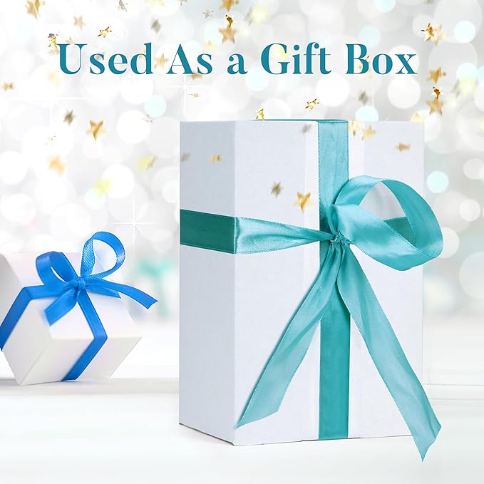 Shipping Boxes 6x6x6 Set of 6, White Corrugated Cardboard Box for Mailing Business Packaging