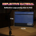4200℉ Fireproof Bag for Cash, Documents and Valuables - A4 (11x13.3") - Waterproof, Portable, and Reflective Money Bag with Handheld Strap - Ideal for Home, Office & Travel