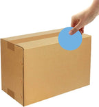 PARLAIM 3 Inch Round Color-Code Dot Stickers, 500 Color Coding Circle Labels per Roll Dispenser Box for Inventory, Light Blue