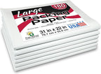 Tree House Packing Paper for Moving – 180 LARGE Newsprint Packing Paper Sheets – 31” x 22” Paper for Packing Dishes, Shipping, and Moving Supplies – Recyclable Movers’ Paper – Made in USA