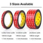 Double Sided Tape Heavy Duty Mounting Tape Strong Adhesive Tape Waterproof Foam Tape Picture Hanging Strips for LED Strip Light Indoor and Outdoor (0.39in X 10ft)