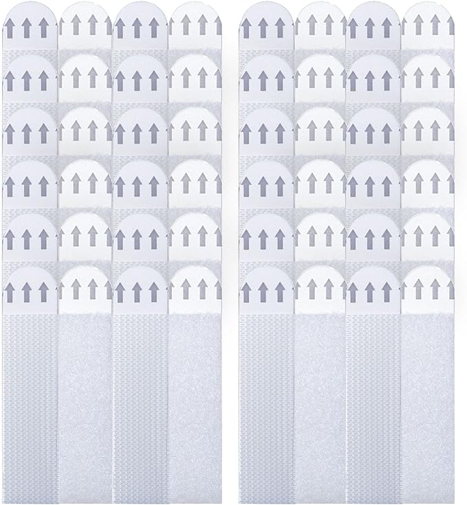 24 Pairs Picture Hanging Strips Heavy Duty, Picture Hangers Without Nails, Sticky Picture Hangers for Walls, No Nail Wall Hangers Strips