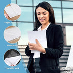 souG 100Pcs Self Adhesive Display Pockets - 8.5 x 11 Inch Paper Sleeves for Wall and Door Communication, Clear Adhesive Sheet Protectors for Office, School, Box Posting Signs