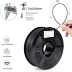 iSANMATE ASA-GF 3D Printer Filament, 15% Glass Fiber Reinforced, Superior Weather & UV Resistance, High Strength & Thermal Stability for Outdoor & High-Impact Applications (1kg, Black)