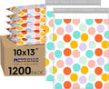 Metronic Cute Poly Mailers 10x13" 1200Pcs, Colorful Polka Dots Shipping Bags for Clothes, Self Adhesive Shipping Envelopes Waterproof Mailers Poly Bags Packaging Mailing Bags for Small Business