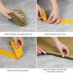 WINNOW Heavy Duty Double Sided Rug Tape 1 Inch x 66 Feet – Carpet Tape Gripper for Wood, Tile & Carpet, Non‑Slip, Strong Hold, Removable, 2 Rolls