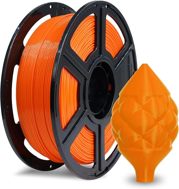 FLASHFORGE ABS Pro Filament 1.75mm Orange, 3D Printer Filament 1kg (2.2lbs) Spool-Dimensional Accuracy +/- 0.02mm, Hot Deformation Below 90℃, Great for Printing Heat-Resistant Functional Parts