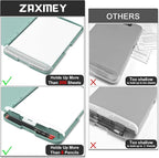 Plastic Clipboard with Storage, 8.5 x 11 Storage Organization Box Side-Opening, Heavy Duty Clip Board with Pen Holder and Paper Folder for Nurses, Teachers, Office & School Supply, Dark Green