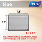 BEUYI Clear 7.5'' x 5.5'' Packing List Envelopes, Adhesive Shipping Label Pouches/Sleeves (50 Pack)